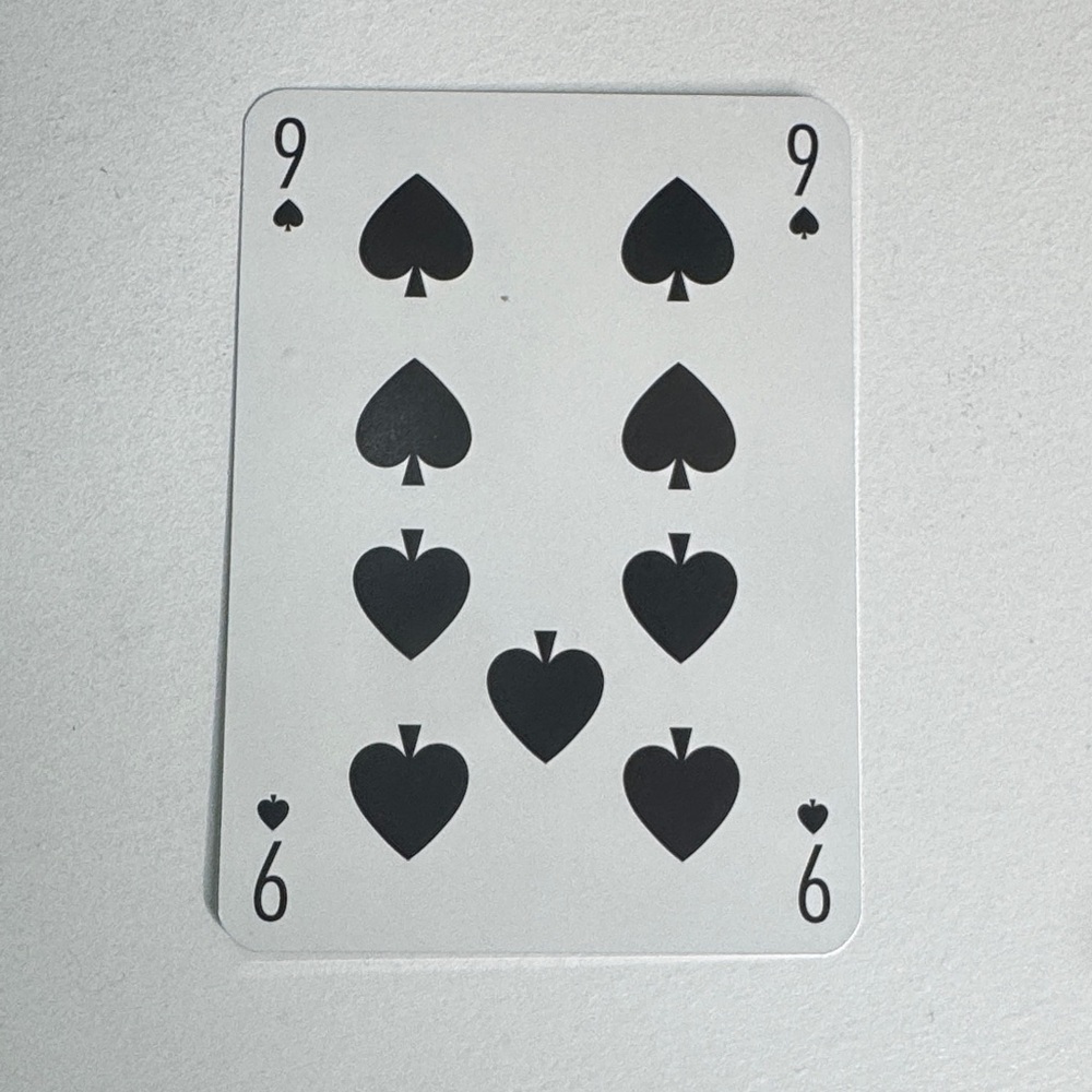 Louis Vuitton Playing Card - 9 Black Spades